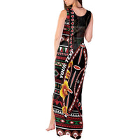 Personalized Kenya Tank Maxi Dress Jamhuri ya Kenya Shield - Wonder Print Shop