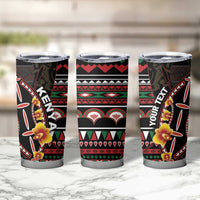 Personalized Kenya Tumbler Cup Jamhuri ya Kenya Shield - Wonder Print Shop