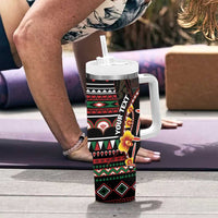 Personalized Kenya Tumbler With Handle Jamhuri ya Kenya Shield - Wonder Print Shop