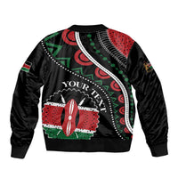 Personalized Kenya Bomber Jacket Harambee African Pattern - Wonder Print Shop