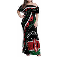 Personalized Kenya Family Matching Off Shoulder Maxi Dress and Hawaiian Shirt Harambee African Pattern - Wonder Print Shop