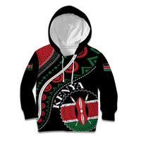 Personalized Kenya Kid Hoodie Harambee African Pattern - Wonder Print Shop