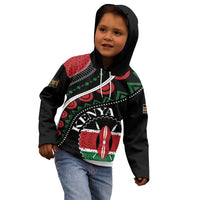 Personalized Kenya Kid Hoodie Harambee African Pattern - Wonder Print Shop