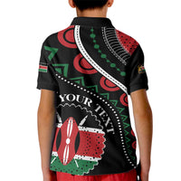 Personalized Kenya Kid Polo Shirt Harambee African Pattern - Wonder Print Shop