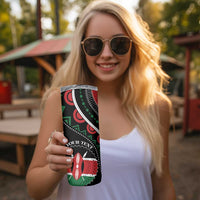 Personalized Kenya Skinny Tumbler Harambee African Pattern - Wonder Print Shop