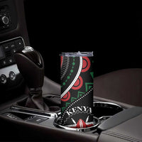 Personalized Kenya Skinny Tumbler Harambee African Pattern - Wonder Print Shop