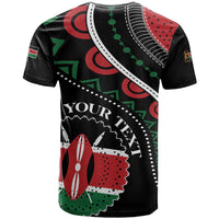 Personalized Kenya T Shirt Harambee African Pattern - Wonder Print Shop