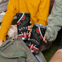 Personalized Kenya Tumbler Cup Harambee African Pattern - Wonder Print Shop