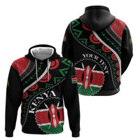 Personalized Kenya Zip Hoodie Harambee African Pattern - Wonder Print Shop