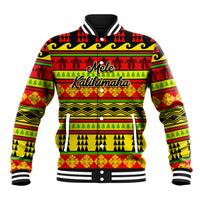 Custom Hawaii Christmas Baseball Jacket Hawaiian Quilt Pattern Reggae Version - Wonder Print Shop