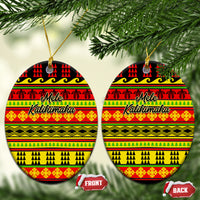 Hawaii Christmas Ceramic Ornament Hawaiian Quilt Pattern Reggae Version - Wonder Print Shop