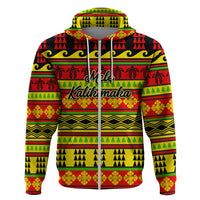 Custom Hawaii Christmas Hoodie Hawaiian Quilt Pattern Reggae Version - Wonder Print Shop