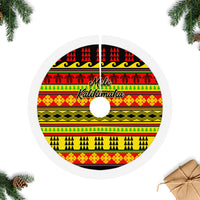 Hawaii Christmas Tree Skirt Hawaiian Quilt Pattern Reggae Version - Wonder Print Shop
