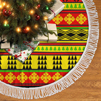 Hawaii Christmas Tree Skirt Hawaiian Quilt Pattern Reggae Version - Wonder Print Shop