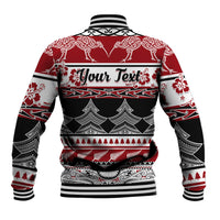 Custom New Zealand Christmas Baseball Jacket Maori Meri Kirihimete Moko - Wonder Print Shop