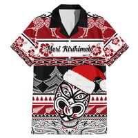 Custom New Zealand Christmas Family Matching Mermaid Dress and Hawaiian Shirt Maori Meri Kirihimete Moko - Wonder Print Shop