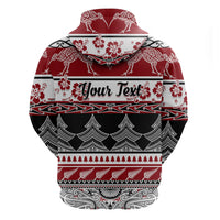 Custom New Zealand Christmas Hoodie Maori Meri Kirihimete Moko - Wonder Print Shop