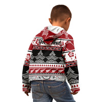 Custom New Zealand Christmas Kid Hoodie Maori Meri Kirihimete Moko - Wonder Print Shop