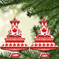 Canada Christmas Ceramic Ornament Maple Leaf Unique Style - Wonder Print Shop