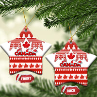 Canada Christmas Ceramic Ornament Maple Leaf Unique Style - Wonder Print Shop