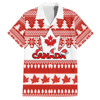 Custom Canada Christmas Family Matching Off Shoulder Short Dress and Hawaiian Shirt Maple Leaf Unique Style - Wonder Print Shop