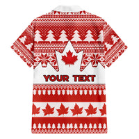 Custom Canada Christmas Family Matching Summer Maxi Dress and Hawaiian Shirt Maple Leaf Unique Style - Wonder Print Shop