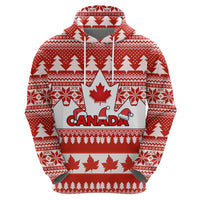 Custom Canada Christmas Hoodie Maple Leaf Unique Style - Wonder Print Shop