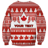 Custom Canada Christmas Sweatshirt Maple Leaf Unique Style - Wonder Print Shop