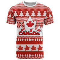 Custom Canada Christmas T Shirt Maple Leaf Unique Style - Wonder Print Shop