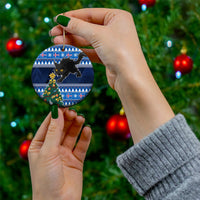 Iceland Christmas Ceramic Ornament Yule Cat With Xmas Tree - Wonder Print Shop