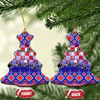 Croatia Christmas Ceramic Ornament Sretan Bozic Croatian Embroidery Patterns - Wonder Print Shop