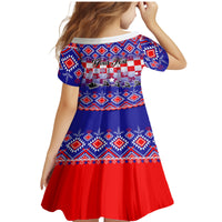 Custom Croatia Christmas Family Matching Mermaid Dress and Hawaiian Shirt Sretan Bozic Croatian Embroidery Patterns - Wonder Print Shop