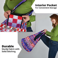 Custom Croatia Christmas Grocery Bag Sretan Bozic Croatian Embroidery Patterns