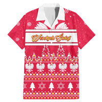 Custom Poland Christmas Family Matching Mermaid Dress and Hawaiian Shirt Wesolych Swiat Polish Eagle - Wonder Print Shop