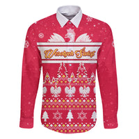 Custom Poland Christmas Family Matching Puletasi Dress and Hawaiian Shirt Wesolych Swiat Polish Eagle - Wonder Print Shop