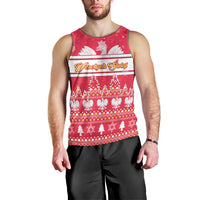 Custom Poland Christmas Men Tank Top Wesolych Swiat Polish Eagle - Wonder Print Shop