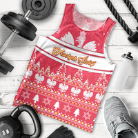 Custom Poland Christmas Men Tank Top Wesolych Swiat Polish Eagle - Wonder Print Shop