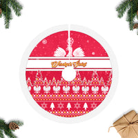 Poland Christmas Tree Skirt Wesolych Swiat Polish Eagle - Wonder Print Shop
