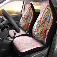 Virgen de Guadalupe Car Seat Cover Rose Flower Mexican Aztec Pattern - Wonder Print Shop