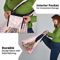 Virgen de Guadalupe Grocery Bag Rose Flower Mexican Aztec Pattern