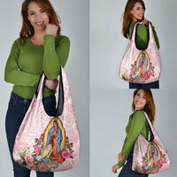 Virgen de Guadalupe Grocery Bag Rose Flower Mexican Aztec Pattern