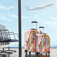Virgen de Guadalupe Luggage Cover Rose Flower Mexican Aztec Pattern - Wonder Print Shop