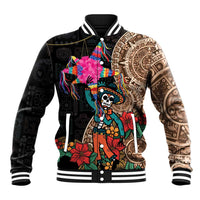 Las Posadas Baseball Jacket Pinata With Mexican Aztec Circle - Wonder Print Shop