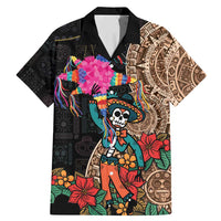 Las Posadas Family Matching Mermaid Dress and Hawaiian Shirt Pinata With Mexican Aztec Circle - Wonder Print Shop
