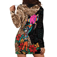 Las Posadas Hoodie Dress Pinata With Mexican Aztec Circle - Wonder Print Shop