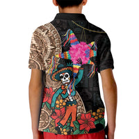 Las Posadas Kid Polo Shirt Pinata With Mexican Aztec Circle - Wonder Print Shop