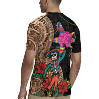 Las Posadas Rugby Jersey Pinata With Mexican Aztec Circle - Wonder Print Shop