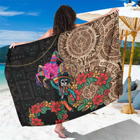 Las Posadas Sarong Pinata With Mexican Aztec Circle - Wonder Print Shop