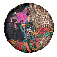 Las Posadas Spare Tire Cover Pinata With Mexican Aztec Circle - Wonder Print Shop