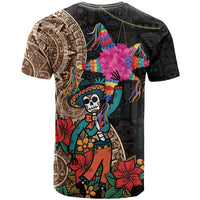 Las Posadas T Shirt Pinata With Mexican Aztec Circle - Wonder Print Shop